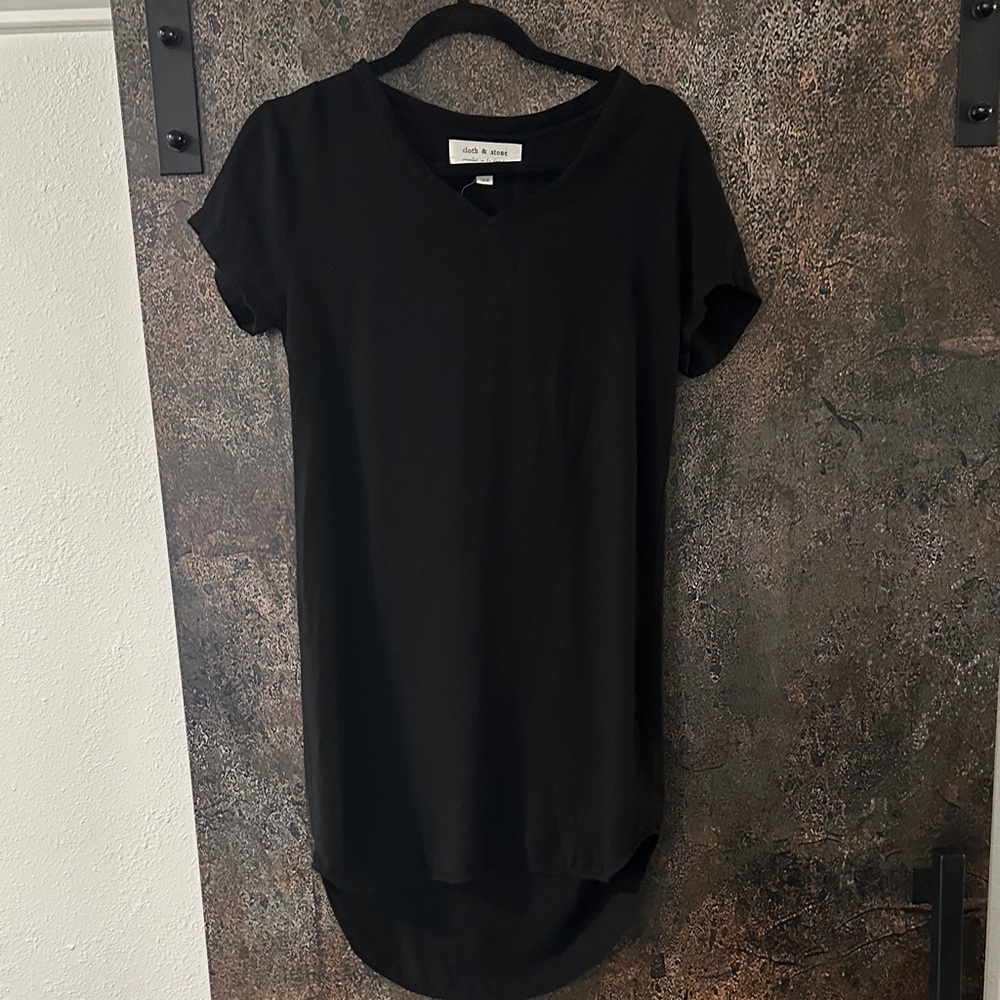 Cloth&Stone  Black Short Sleeve dress/tunic size XS